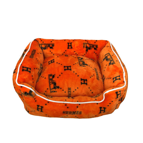 Hermes pattern Dog bed pet-a-porter