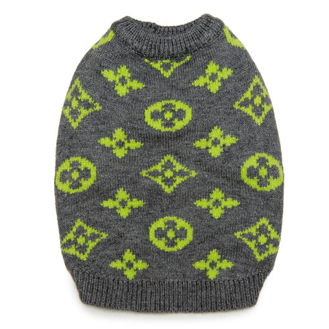 LV grey and green jumpers