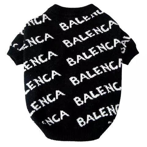 balenciaga dog sweater black