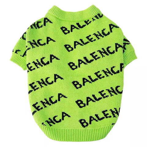 balenciaga dog sweater green