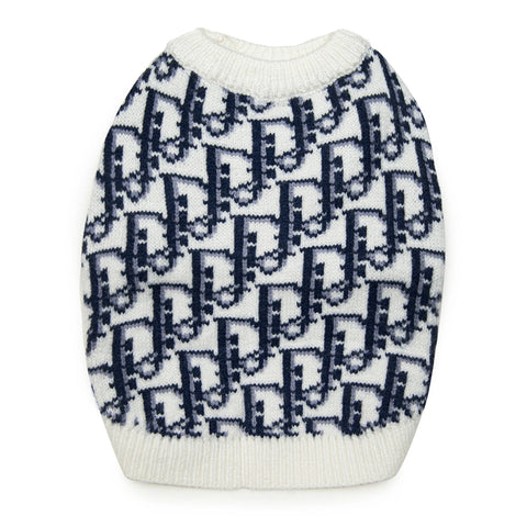 dior dog sweater blue