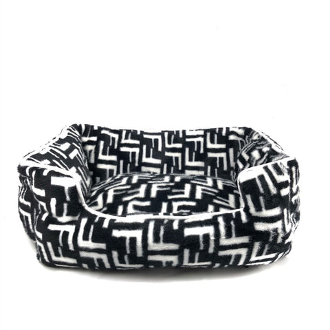 fendi black monogram dog bed pet-a-porter