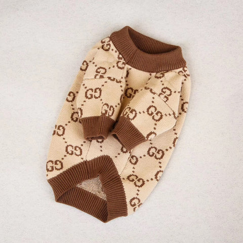 gucci dog jumper beige