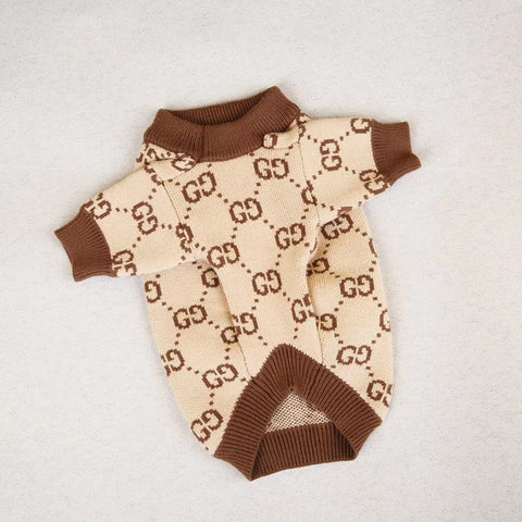 gucci dog jumper brown