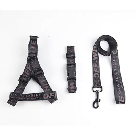 Woof White Collar, Harness & Lead Set | Pet-a-Porter |  .