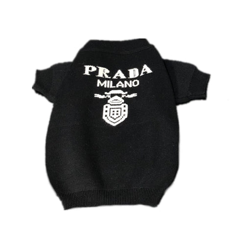 prada dog jumper black