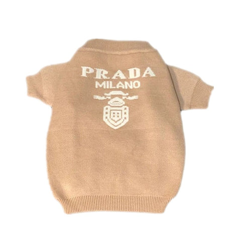 prada dog jumper tan