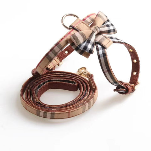 Furberry Bow Tie harness & Lead