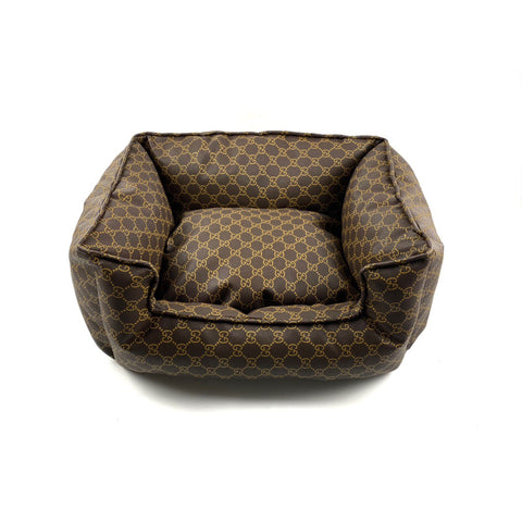 Pucci Leather Dog Bed