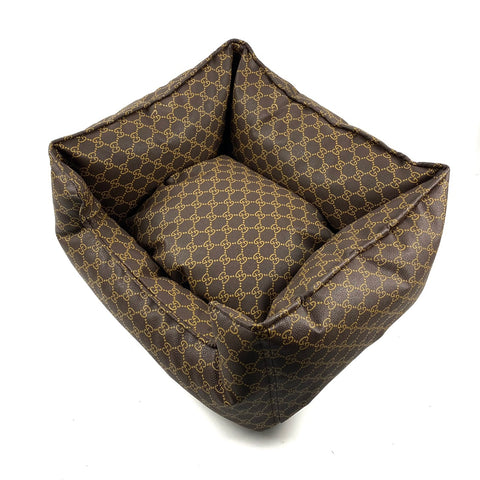 Pucci Leather Dog Bed