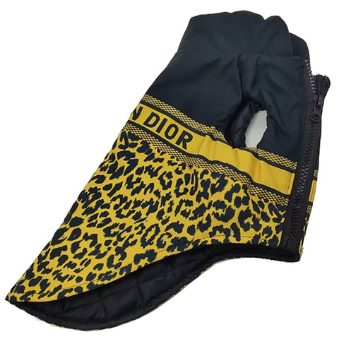 dior dogs gilet yellow